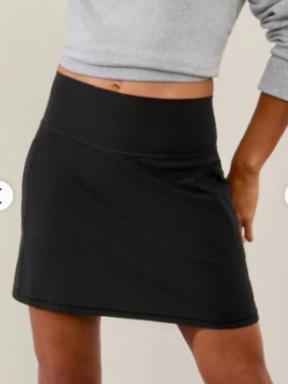 Athleta Salutation Stash Pocket 16.5" Skort Pockets Black Activewear Small - Picture 2 of 8
